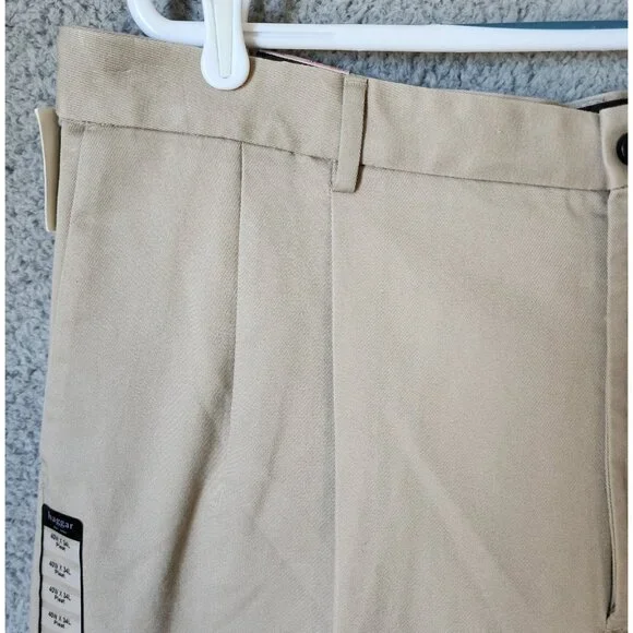 NEW Haggar Work To Weekend Classic Fit No Iron Khaki Dress Pants Size 40 x 34 - Picture 6 of 16